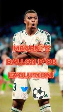 Kylian Mbappé Ballon d'Or Journey! 🥈⚽ #football #soccer #shorts #subscribe #viral