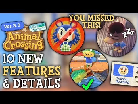 10 SECRET New Features In 3.0 You MISSED - Animal Crossing New Horizons