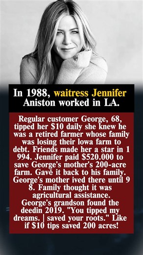 How Jennifer Aniston Saved a Retired Farmer's 200-Acre Family Farm