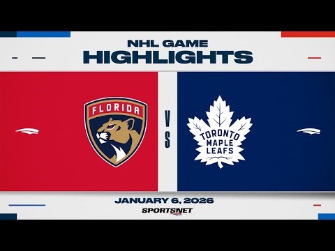 NHL Highlights | Panthers vs. Maple Leafs - January 6, 2026