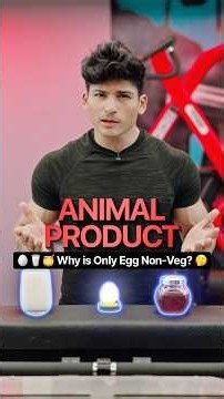 Why is Egg Non-Veg but Milk & Honey Veg? 🤔 Biology vs Culture ☝️ #vegvsnonveg #egg #shorts