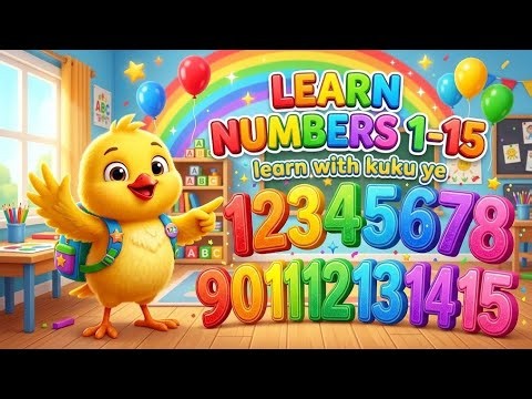 Learn Numbers 1 to 15 | Number Names for Kids | Fun Preschool Learning | Kids Educational Video