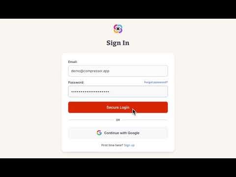 Compressor App Walkthrough