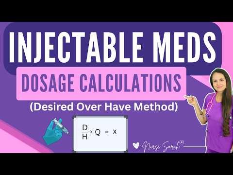 Injectable Medications Desired Over Have Dosage Calculation Problems Nursing NCLEX