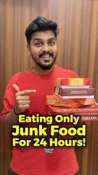 Only Junk Food For 24 Hours! 🍕