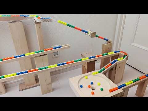 Marble Run Race ☆ HABA Slope + Cuboro + Bornelund Quadrilla + Transparent pipe