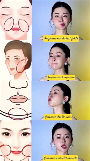 Facial exercises, do them regularly to maintain a youthful appearance. #HomeWorkout #Exercise