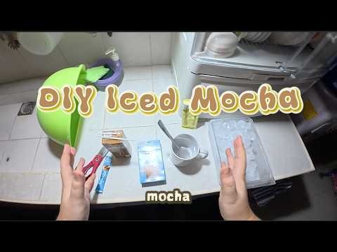 DIY Iced Mocha at Home ☕🍫 | Easy Homemade Coffee Recipe