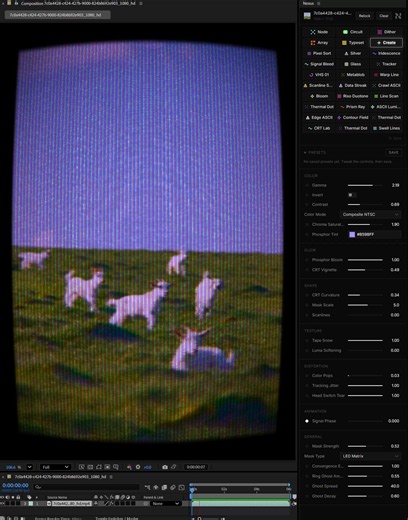 Made this super cool CRT filter using NexusTry it now, its on the community tab