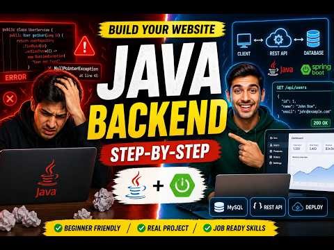 Build a Website Backend Using Java + Spring Boot (Step-by-Step) 🚀🔥