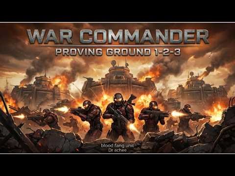 War Commander - Proving Grounds 1, 2 & 3 FAST Attack with FREE REPAIR!