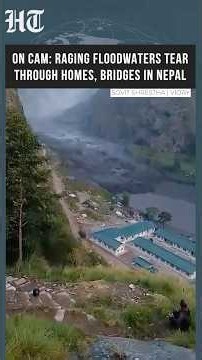 Nepal: Flash Floods Sweep Away Up To 40 Homes In Gorkha District, Several People Missing #shorts