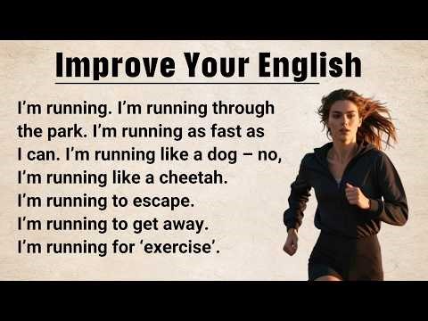 Running ⭐️ Learn English through Story Level 2 || Improve your English