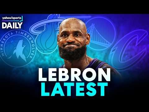 Are Things TOO Quiet With LeBron Right Now? | Balogun PLAYING vs Belgium | Yahoo Sports Daily LIVE 🔴