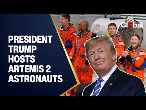 LIVE: Trump Meets Artemis II Astronauts | NASA Moon Mission Update | USA Space Program