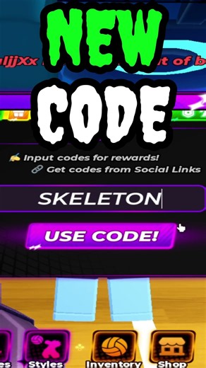 NEW CODE FOR VOLLEYBALL LEGENDS 2026! 🏐 NEW CODES + UPDATE 89 🔥😱 #shorts #roblox #gaming #trend