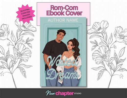 Rom-com Romance Ebook Cover Premade + 50 Bonus Images - Etsy