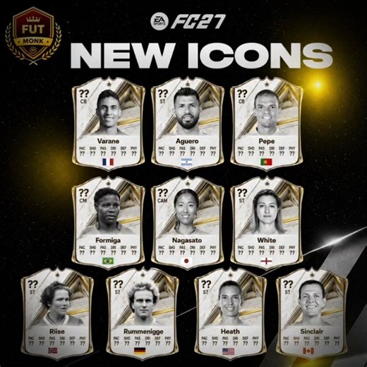 FC 27 NEW ICONS ARE INSANE! 😱🔥 #fc27 #ultimateteam #fut