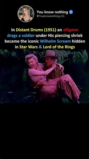 Origin of the legendary Wilhelm Scream #wilhelmscream #moviefacts #cinematrivia #starwars #lotr