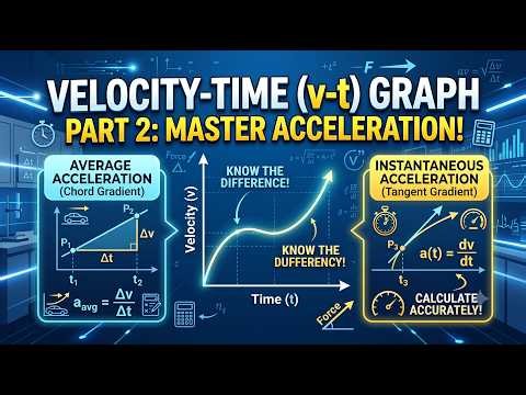 Kinematics Lecture 11 : velocity-time(v-t) graph part 2 || Ekalavya