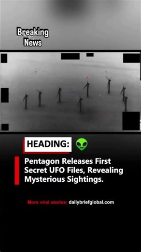 Pentagon Just Released REAL UFO Footage 😱 #breakingnews #alien #ufc #sceret #viral #nasa #pentagon