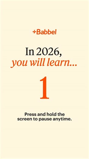 Babbel on Instagram: "New year, new you… new language? 🎰✨ #LanguageRoulette #2026Predictions #2026Goals #NewYearGoals #NewYear"