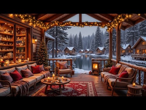 Calm Winter Jazz Music ❄️☕ Cozy Coffee Shop Ambience with Relaxing Jazz Background Music