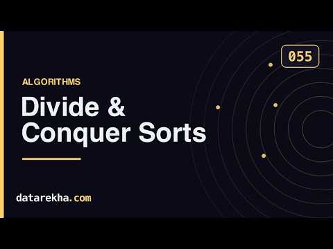 Divide & Conquer Sorts — Visual Guide + Solved Problems | GATE DA | datarekha