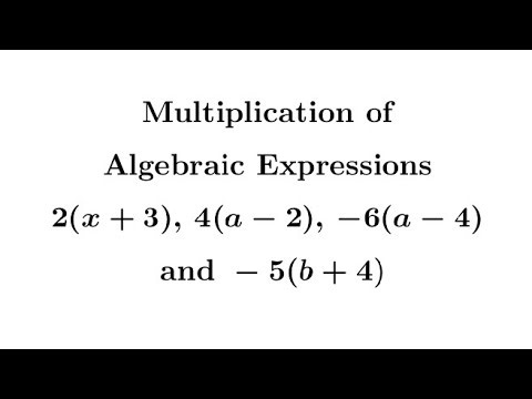 Multiplication of Algebraic Expressions Examples 1 #mathematics #algebra #mathmatiqs