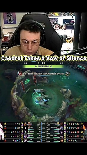 Caedrel Goes SILENT 😂 - #caedrel #lolclips #lol #lolshorts #lolmoments #lolclip #shortvideo #short