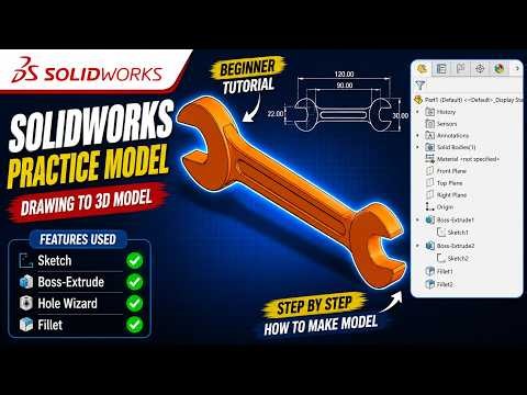 SOLIDWORKS Practice Models for Beginners