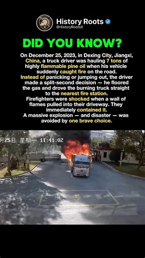 Driver Delivered Fire to Fire Station #history #facts