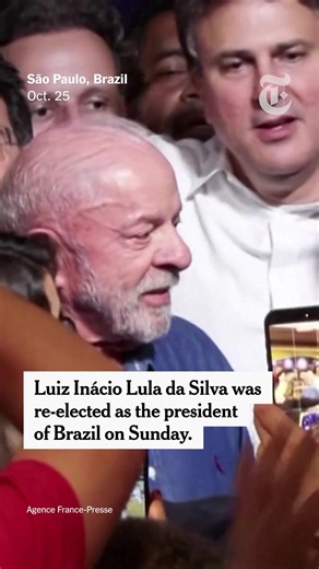 Brazilian voters on Sunday handed the leftist president, Luiz Inácio Lula da Silva, a fourth term in office and a surprise victory over Flávio Bolsonaro, his right-wing challenger, in a striking rebuke to a conservative surge sweeping Latin America. #brazil #election