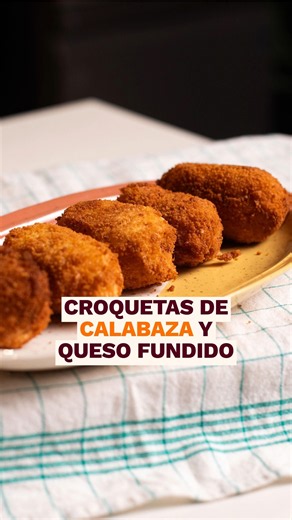 Croquetas de calabaza y queso (sin bechamel)