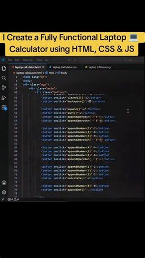 👉 How to Build a Windows Calculator using HTML, CSS & JavaScript (Full Project 2026) 💻🔥.#coder #code
