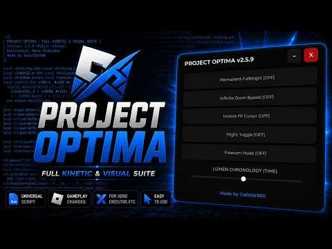 Project Optima V2 Showcase | 🔥The ONLY Universal Roblox Script You'll Ever Need! (OP Features! ✨)