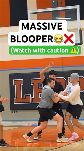MASSIVE BLOOPER ❌😂 #basketball #sports #shorts