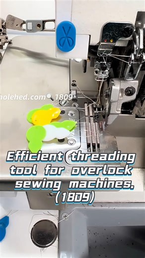 Efficient threading tool for overlock sewing machines.（1809）
