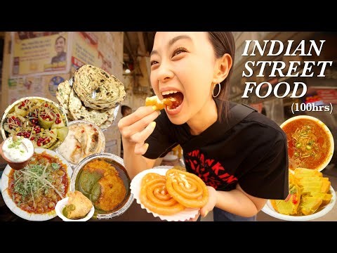 100hrs Eating INDIAN STREET FOOD in INDIA's Street Food Capital DELHI
