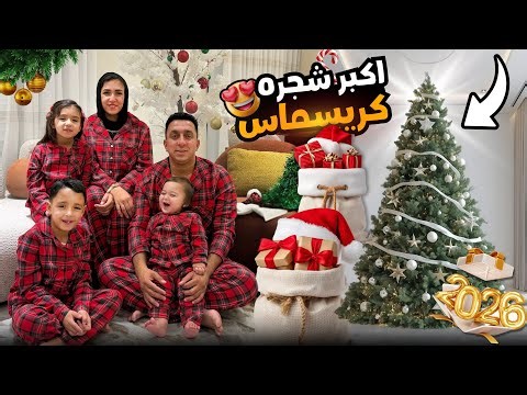 صنعنا اكبر شجرة كرسمس 2026 - و اتكسرت الشجرة !!
