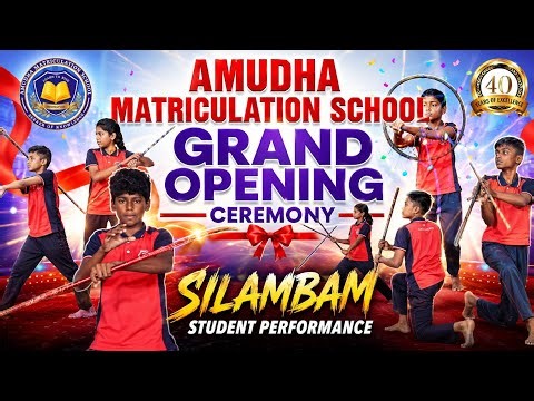 Spectacular Student Silambam Performance! 🔥| Grand Opening Ceremony | Amudha School
