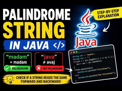 Java Program to Check String Palindrome