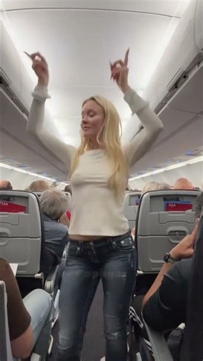 Zara Larsson goes unnoticed while doing Midnight Sun challenge on the plane