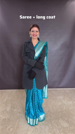 How to style a saree perfectly in winters