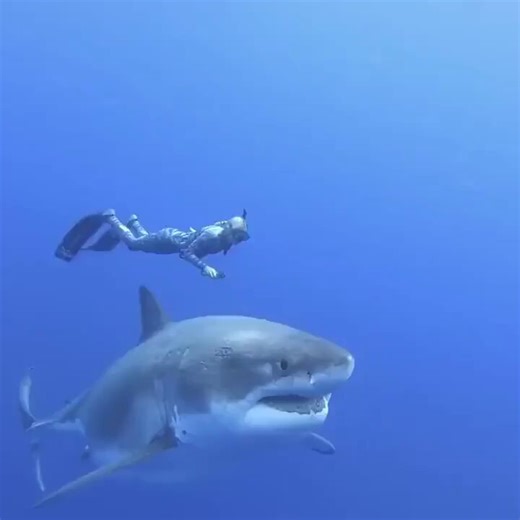 Biggest Great White Shark ever recorded near the island of Oahu, Hawaii