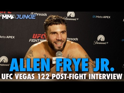 Allen Frye Jr. felt 'disrespected' by all who doubted him in UFC Vegas 122 fight