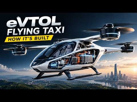 Inside an eVTOL Flying Taxi Factory | How It's Built in 3D CGI
