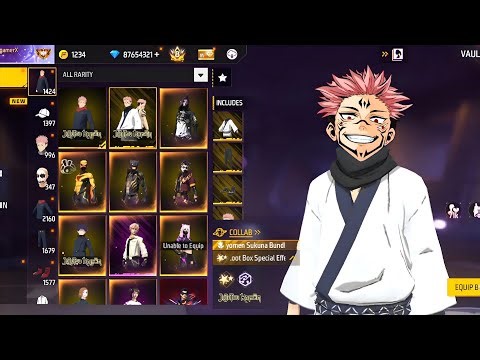 FREE FIRE × JJK NEW EVENT FREE REWARDS 🥳 FREE BUNDLES 😱NOOB TO PRO ACCOUNT 💎 OB 52 UPDATE FREE FIRE🔥