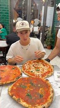 Trying the most famous pizza in Italy