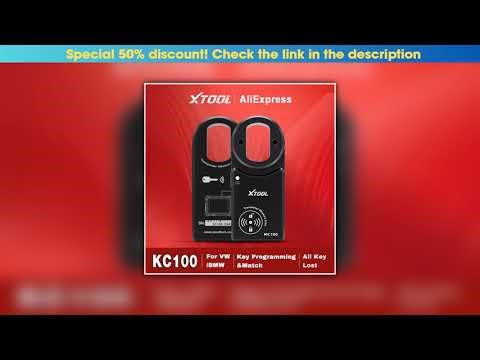 Deal XTOOL KC100 Key Programmer Work With X100PAD3 X100MAX D8 D9 For VW 4&5th For BMW CAS1-CAS3 For